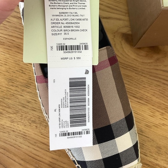 Canvas Check Espadrilles BIRCH BROWN - Picture 6 of 7